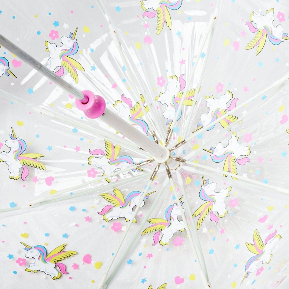 Детский зонт-трость Fulton Funbrella-4 C605-039090 Bella The Unicorn (Розовый с принтом единорожки, механик) 93965 modnotak фото №6