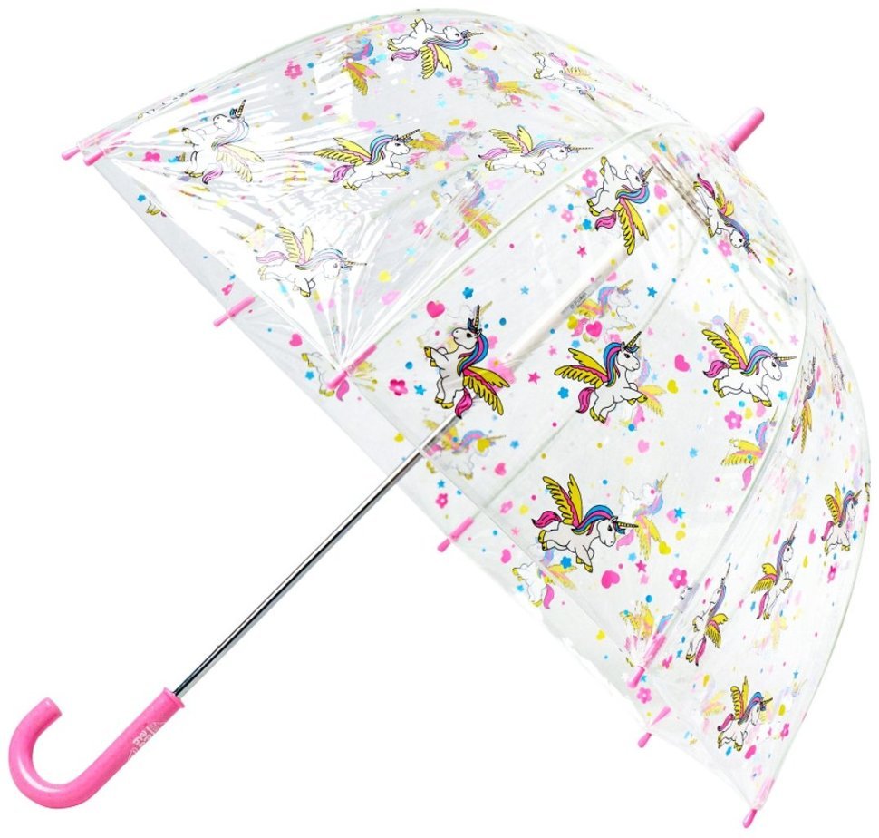 Детский зонт-трость Fulton Funbrella-4 C605-039090 Bella The Unicorn (Розовый с принтом единорожки, механик) 93965 modnotak фото №8