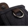 Черная текстильная сумка-рюкзак через плечо Vintage (20077) - 10
