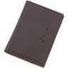 Шкіряна обкладинка для автодокументів коричневого кольору KARYA (096-39) - 1