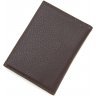Шкіряна обкладинка для автодокументів коричневого кольору KARYA (096-39) - 3