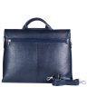 Синяя сумка-портфель из качественной турецкой кожи - DESISAN (11587) - 2