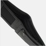 Практичное мужское портмоне из натуральной кожи черного цвета с хлястиком на магните Ricco Grande 65265 - 5