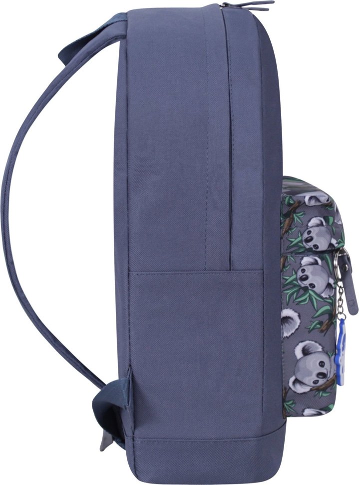 Вместительный рюкзак из серого текстиля с принтом Bagland (55465)