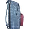 Міський текстильний рюкзак сірого кольору в клітинку Bagland Stylish 55765 - 3