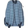 Міський текстильний рюкзак сірого кольору в клітинку Bagland Stylish 55765 - 4