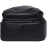 Мужская повседневная сумка-слинг из натуральной кожи черного цвета Keizer 66165 - 4