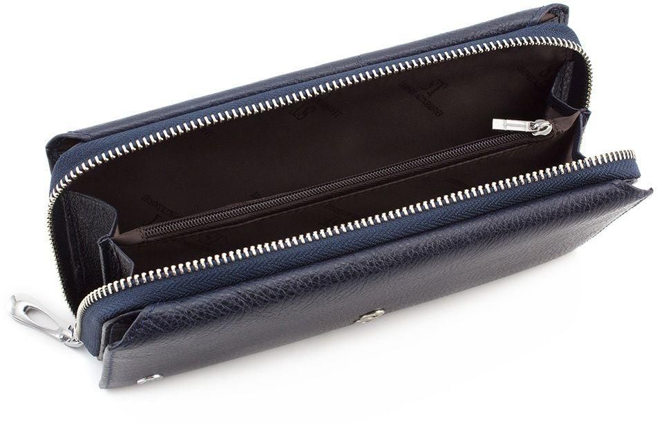 Многофункциональный кожаный кошелек с ремешком на руку ST Leather (18850)