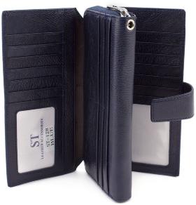 Багатофункціональний шкіряний гаманець з ремінцем на руку ST Leather (18850) - 2