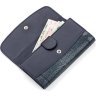 Жіночий гаманець з натуральної шкіри морського ската синього кольору STINGRAY LEATHER (024-18091) - 3