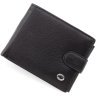 Чоловічий шкіряний гаманець чорного кольору під документи ST Leather 1767365 - 1