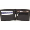 Мініатюрне чоловіче портмоне з натуральної шкіри чорного кольору із затискачем для купюр ST Leather 1767465 - 2