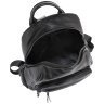 Жіночий міський рюкзак з фактурної шкіри чорного кольору Olivia Leather 77565 - 7