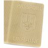 Обложка кожаная на паспорт с эффектом точек Passport Ukraine 97765 цвет бежевый modnotak фото - 5