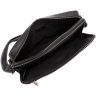 Мужская горизонтальная кожаная черная сумка через плечо Royal Bag (19433) - 6