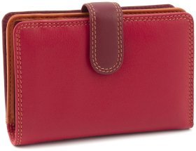 Червоно-бордовий шкіряний гаманець середнього розміру з RFID - Visconti Fiji 68765