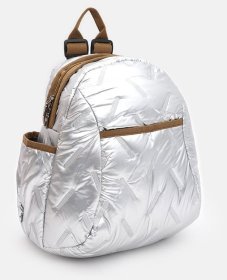 Вместительный текстильный женский рюкзак Monsen 88865 Серебристый