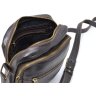Темно-коричневая компактная мужская сумка-планшет из кожи флотар TARWA (21672) - 6