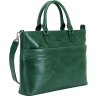Зеленая женская сумка из натуральной кожи с отделением под ноутбук Issa Hara Тина (27028) - 3