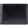 Тонкий чоловічий гаманець із натуральної високоякісної шкіри чорного кольору з RFID - Visconti Sword 69065 - 1