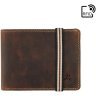 Мужское портмоне из винтажной кожи коричневого цвета на резинке Visconti Segesta 69165 - 1