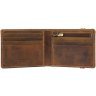 Мужское портмоне из винтажной кожи коричневого цвета на резинке Visconti Segesta 69165 - 5