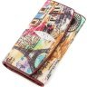 Різнобарвний жіночий гаманець з зернистою шкіри ската STINGRAY LEATHER (024-18632) - 1