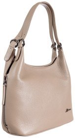 Бежевая женская повседневная сумка большого размера из натуральной кожи Desisan 80466