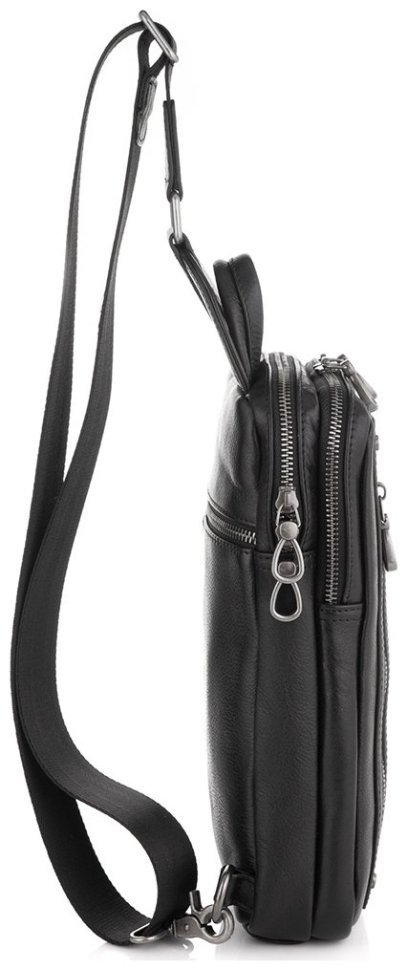 Стильная мужская сумка рюкзак из натуральной кожи Tiding Bag 90766 Черная фото №12 Стильная мужская сумка рюкзак из натуральной кожи Tiding Bag 90766 Черная modnotak фото №12