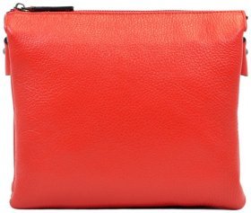 Яркая женская сумка из качественной зернистой кожи красного цвета Desisan 81266