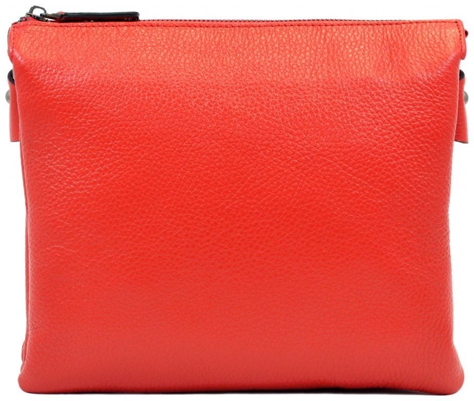 Яркая женская сумка из качественной зернистой кожи красного цвета Desisan 81266 modnotak фото №1