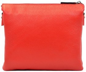 Яркая женская сумка из качественной зернистой кожи красного цвета Desisan 81266