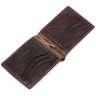 Темно-коричневый зажим из гладкой кожи ST Leather (16828) - 4
