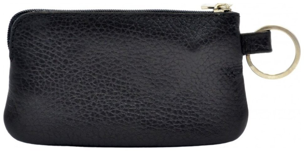 Черная ключница из фактурной кожи на молниевой застежке Desisan 81366 modnotak фото №2