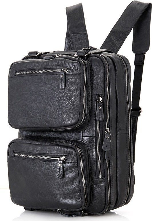 Функциональная сумка трансформер из фактурной кожи VINTAGE STYLE (14058) modnotak фото №8