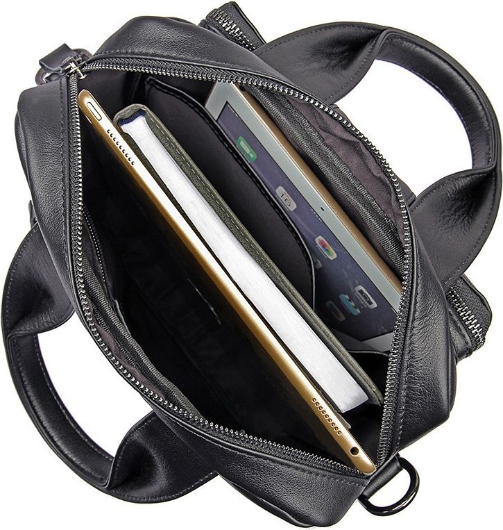 Вместительная наплечная сумка планшет с ручками VINTAGE STYLE (14479)