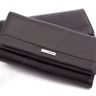 Шкіряний чорний гаманець невеликого розміру - KARYA (17075) - 1