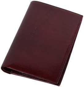 Кожаное портмоне с блокнотом New York в коричневом цвете Vip Collection 102566