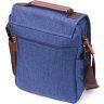 Синя чоловіча сумка-барсетка з текстилю Vintage (2421264) - 2
