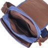 Синя чоловіча сумка-барсетка з текстилю Vintage (2421264) - 4