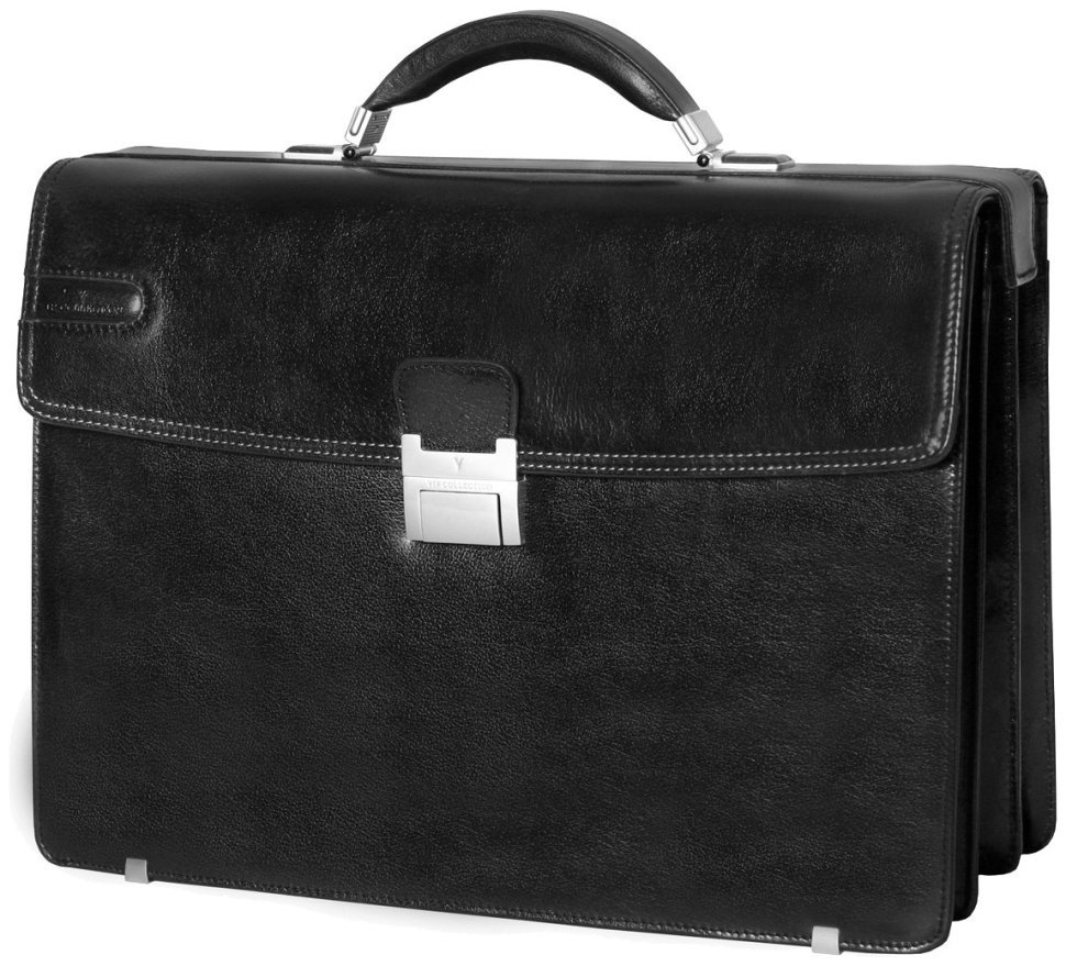 Большой портфель для ноутбука 17″ из зернистой кожи Vip Collection 102666 фото №1 Большой портфель для ноутбука 17″ из зернистой кожи Vip Collection 102666 modnotak фото №1