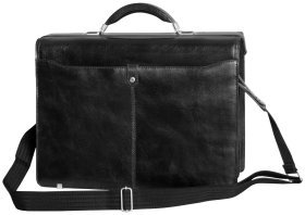 Великий портфель для ноутбука 17″ із зернистої шкіри Vip Collection 102666