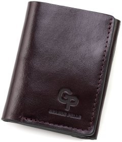 Портмоне женское небольших размеров Grande Pelle 82766 бордового цвета