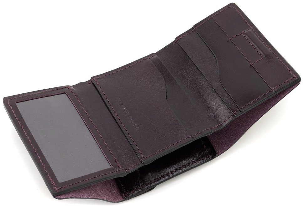 Портмоне женское небольших размеров Grande Pelle 82766 бордового цвета modnotak фото №6