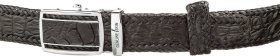 Автоматический ремень из черной крокодиловой кожи CROCODILE LEATHER (024-18597)