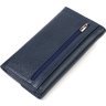 Синій жіночий гаманець із натуральної шкіри флотар із клапаном CANPELLINI (2421702) - 2