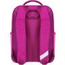Рожевий шкільний рюкзак для дівчинки з текстилю з принтом Bagland 53266 - 3