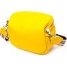 Желтая женская сумка через плечо из натуральной кожи Vintage (2422116) - 2