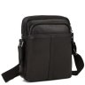 Мужская черная сумка-планшет из натуральной кожи через плечо Tiding Bag (15818) - 1