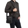 Чоловіча чорна сумка-планшет з натуральної шкіри через плече Tiding Bag (15818) фото №2 Чоловіча чорна сумка-планшет з натуральної шкіри через плече Tiding Bag (15818) modnotak фото - 2